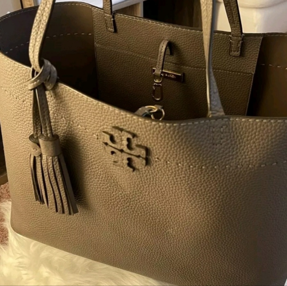 Tory Burch McGraw Leather Tote Bag